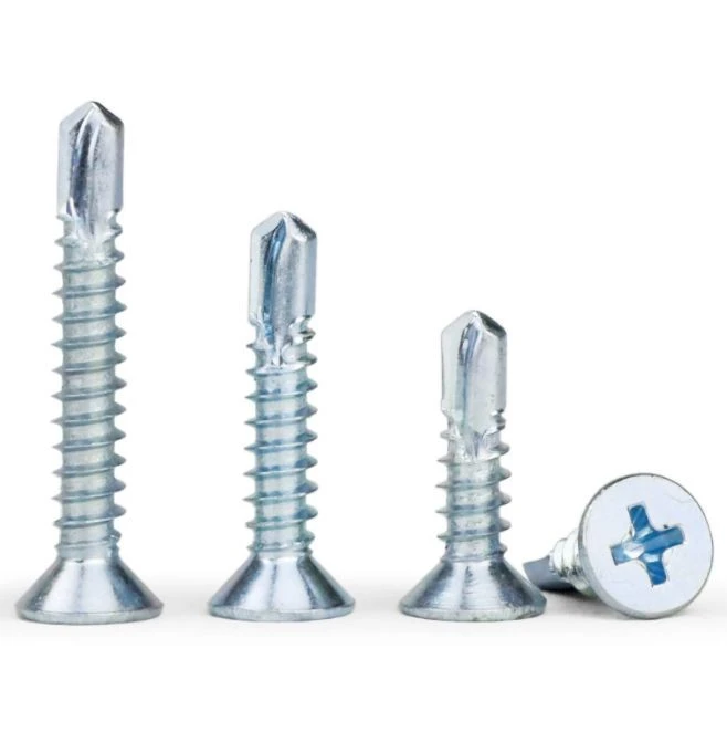 BLUE ZINC CSK HEAD SELF DRILLING SCREWS WITHOUT RIBS price
