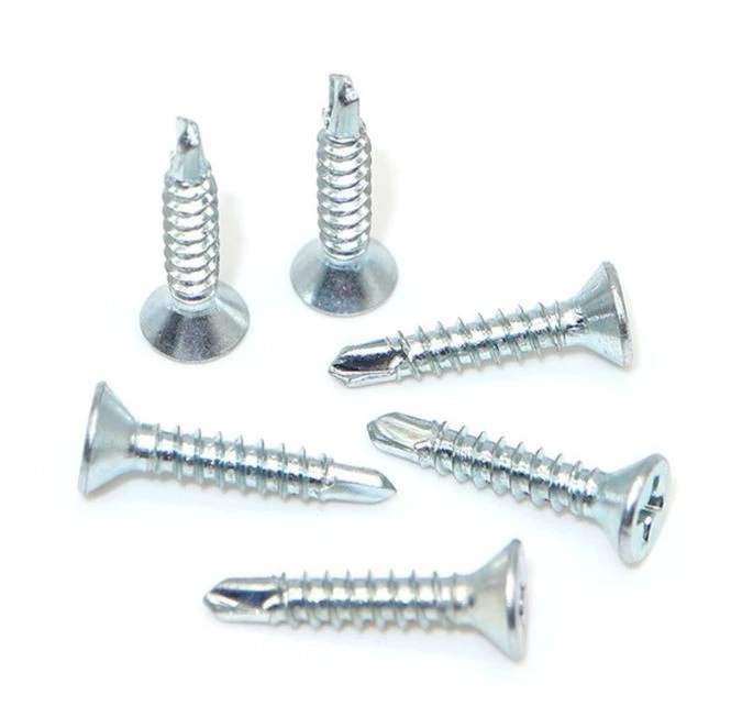 BLUE ZINC CSK HEAD SELF DRILLING SCREWS WITHOUT RIBS best